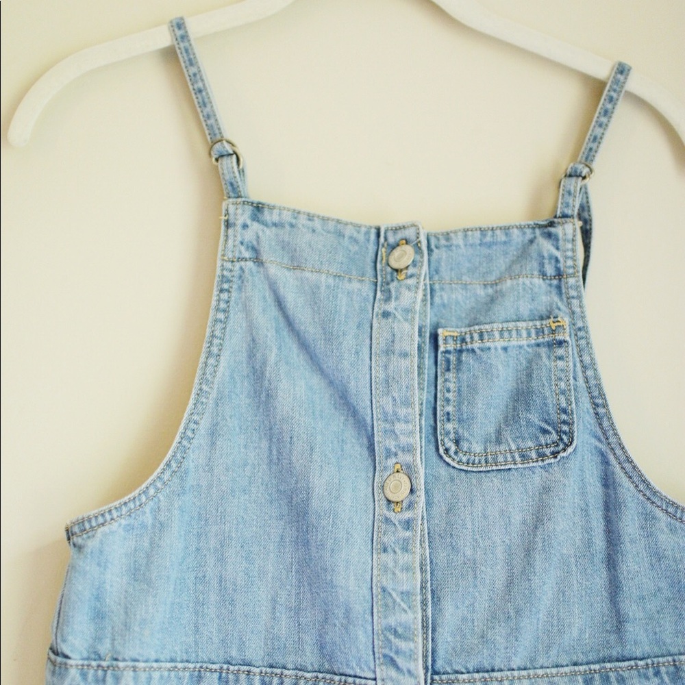 Old Navy Gap Denim button vintage pinafore dress
